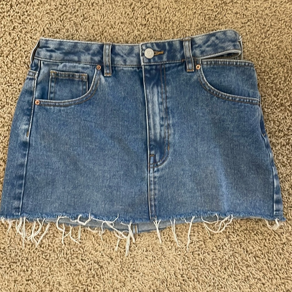 PACSUN Denim Mini Skirt with slit on the hip